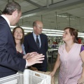 Castellón,  Alberto Fabra en las instalaciones de Dolores Cortés