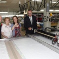 Castellón,  Alberto Fabra en las instalaciones de Dolores Cortés