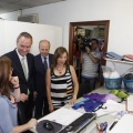 Castellón,  Alberto Fabra en las instalaciones de Dolores Cortés