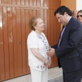 Castellón,  Alberto Fabra en las instalaciones de Dolores Cortés