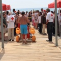 Castellón, simulacro salvamento Cruz Roja, playa de la Almadraba, Benicàssim