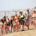 Castellón, simulacro salvamento Cruz Roja, playa de la Almadraba, Benicàssim
