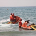 Castellón, simulacro salvamento Cruz Roja, playa de la Almadraba, Benicàssim