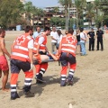 Castellón, simulacro salvamento Cruz Roja, playa de la Almadraba, Benicàssim