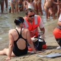 Castellón, simulacro salvamento Cruz Roja, playa de la Almadraba, Benicàssim