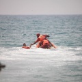 Castellón, simulacro salvamento Cruz Roja, playa de la Almadraba, Benicàssim