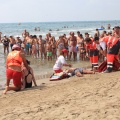 Castellón, simulacro salvamento Cruz Roja, playa de la Almadraba, Benicàssim