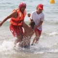 Castellón, simulacro salvamento Cruz Roja, playa de la Almadraba, Benicàssim