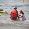 Castellón, simulacro salvamento Cruz Roja, playa de la Almadraba, Benicàssim