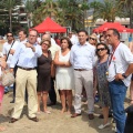 Castellón, simulacro salvamento Cruz Roja, playa de la Almadraba, Benicàssim