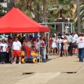 Castellón, simulacro salvamento Cruz Roja, playa de la Almadraba, Benicàssim