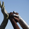 Castellón, escultura de Ripollés Homenaje a LA PAZ