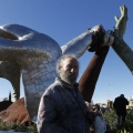 Castellón, escultura de Ripollés Homenaje a LA PAZ