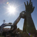 Castellón, escultura de Ripollés Homenaje a LA PAZ
