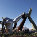Castellón, escultura de Ripollés Homenaje a LA PAZ